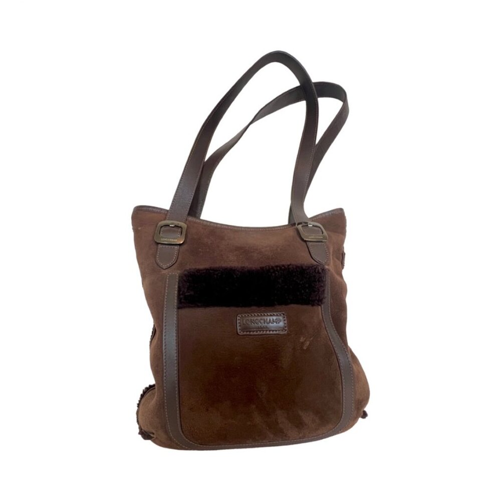 Vintage Suede and leather Longchamp Bag